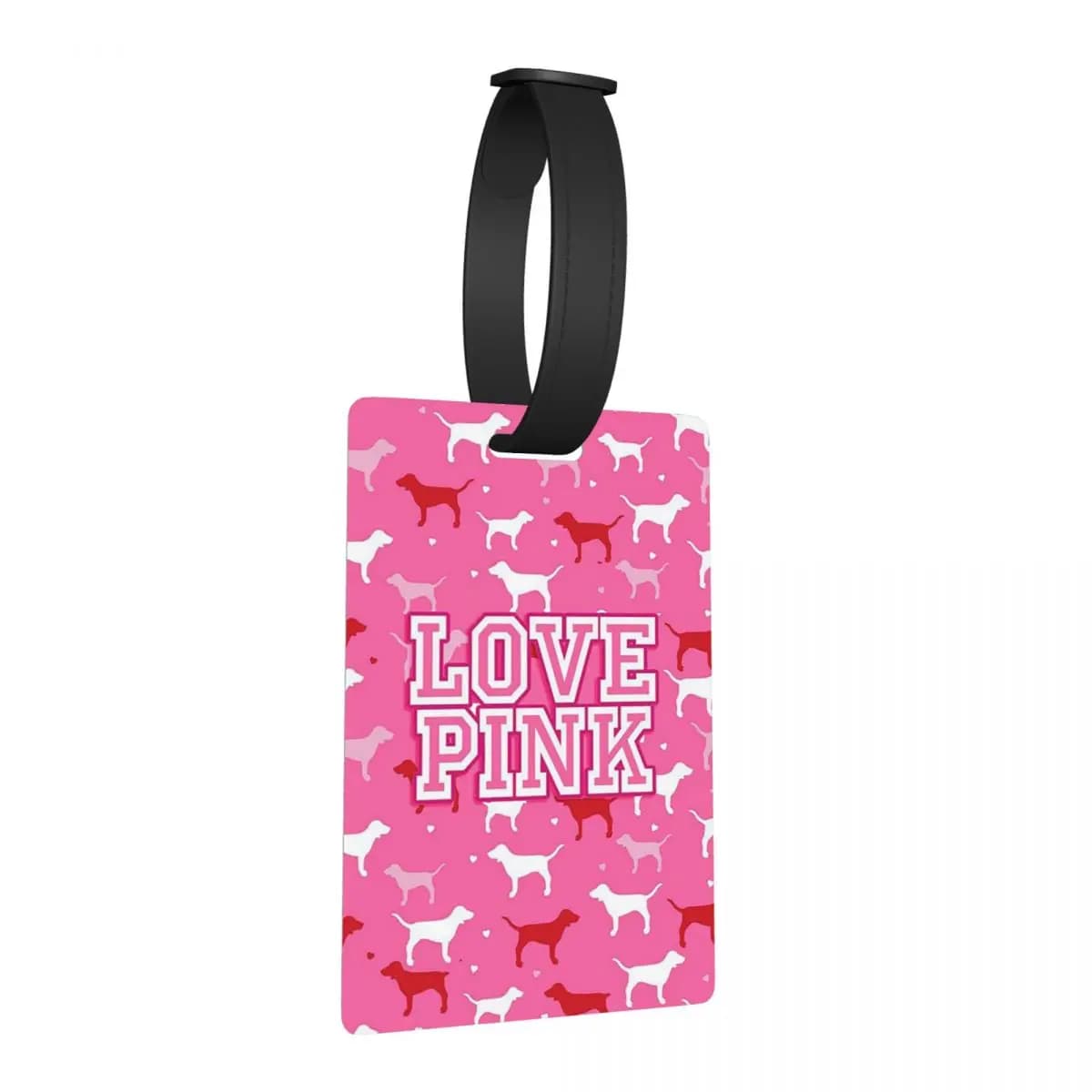 Etichette per Bagagli Love Pink, Accessori per Valigie, Tag per Bagagli da Viaggio, Porta Etichetta con Nome e Indirizzo