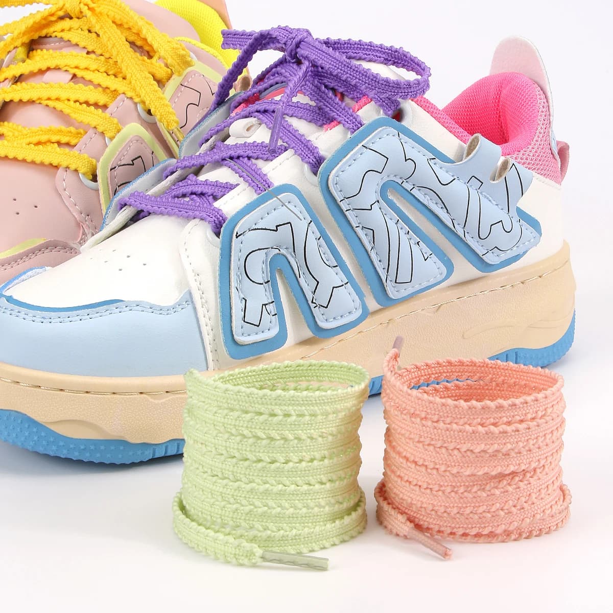 1 Paio di Lacci Piatti da 6mm per Scarpe da Corsa e Sneakers, Lacci di Ricambio Unisex per Scarpe Sportive