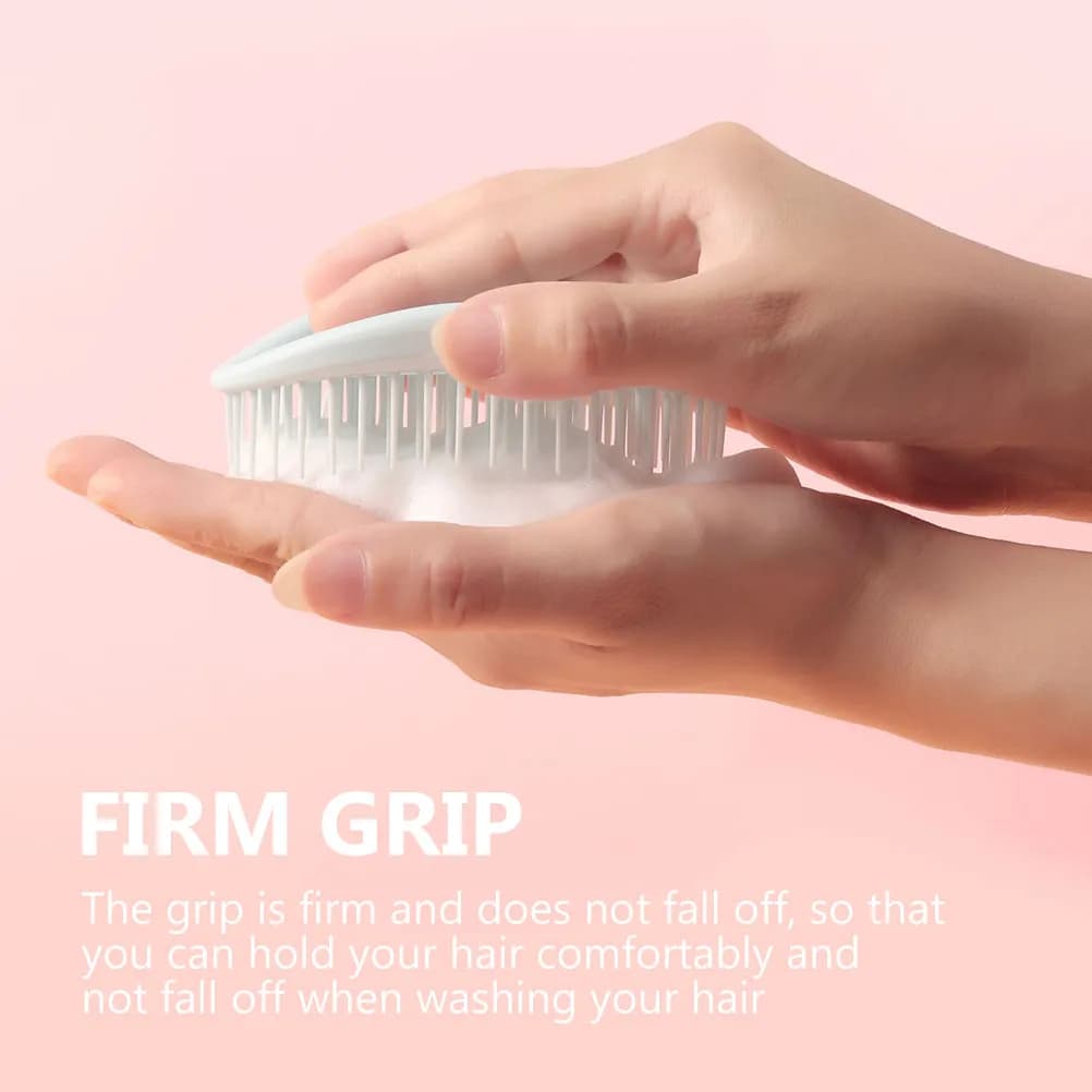 2Pcs Scalp Massaging Hair Comb for Blow Drying Straightening Detangling Gentle Massage Stimulates Hair Growth Anti Slip Grip