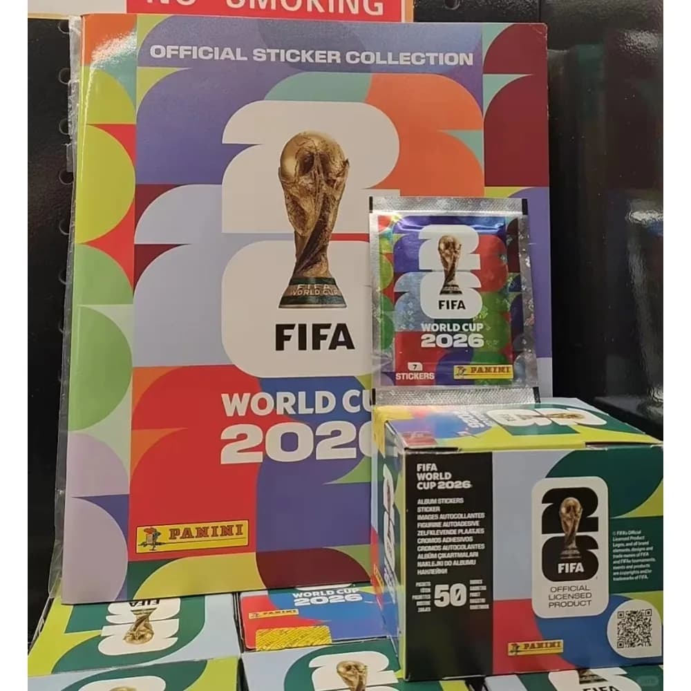 [Hot Sale] Official Panini 2026 FIFA World Cup Limited Soccer Star Stickers Pack Card World Cup Album Collect Football Fans Gift
