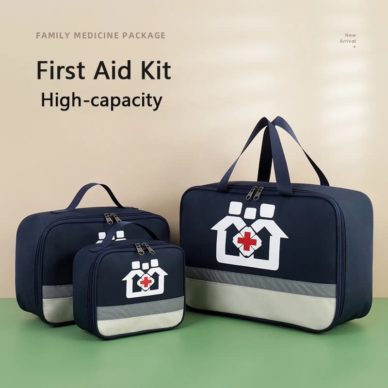 Kit di pronto soccorso portatile da viaggio custodia per pillole da campeggio all'aperto borsa per medicinali borsa per accessori per custodie mediche di emergenza per famiglie
