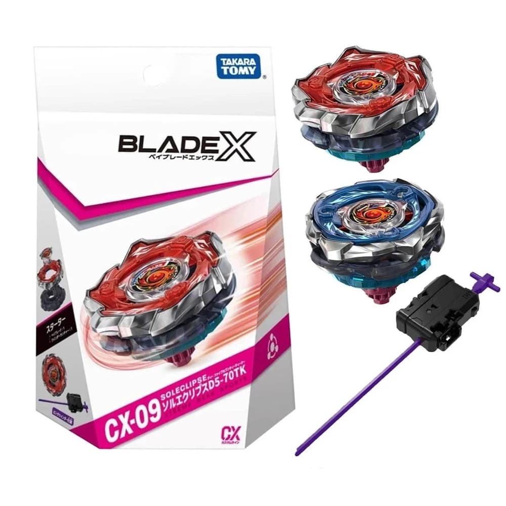 Takara Tomy Bey X CX-09 Starter Sol Eclipse D5-70TK GIOCO DI CARTE LAMA