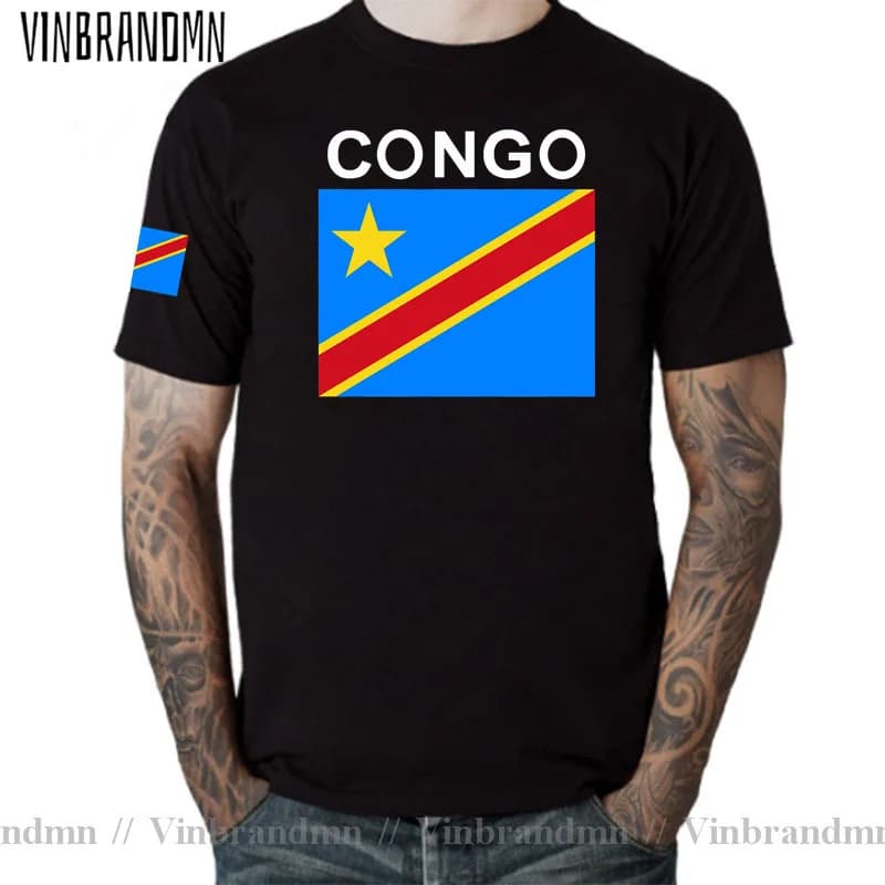 DR rd uomo t shirt 2022 maglie nazione squadra t-shirt in cotone palestre abbigliamento tee country top COD DRC DROC con-kinsha erw