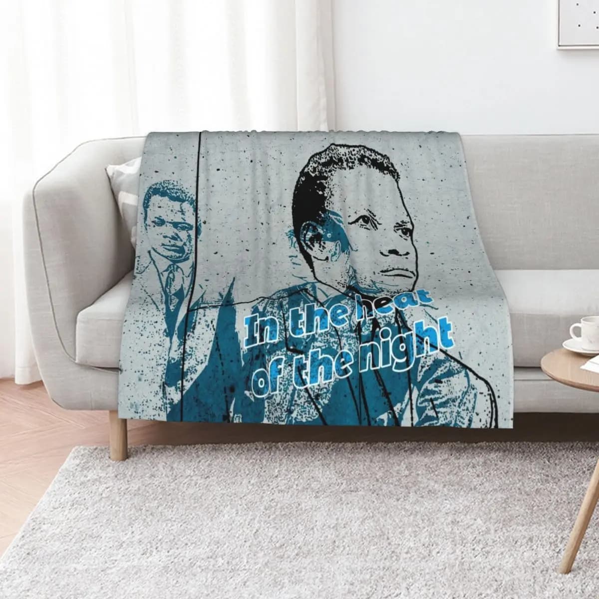 In the Heat of the Night, 60s Throw Blanket Cute Decorative Throw Fashion Sofas Thermal Quilt Hairy Blankets