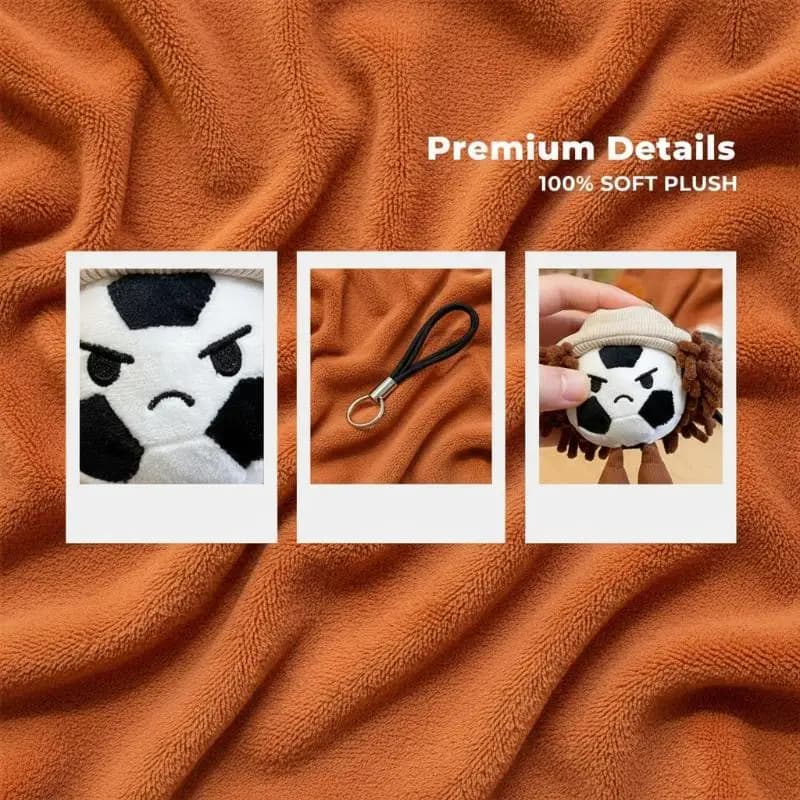 Soccer Basketball Tennis Ball Plush Keychain Kawaii Pendant for Students School Bag Accessories