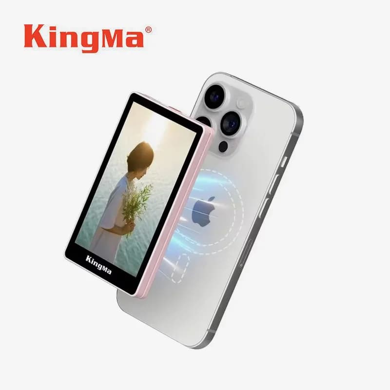 KingMa PH01 PH02 Monitor Screen for Use of Phone Back Camera for Smartphone Selfie Vlog Video Recording Live Streaming