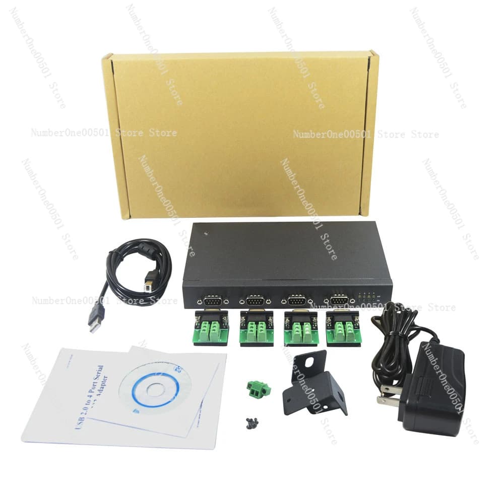 Convertitore USB a 4 porte RS485 422 con hub DB9, chip FTDI di livello industriale