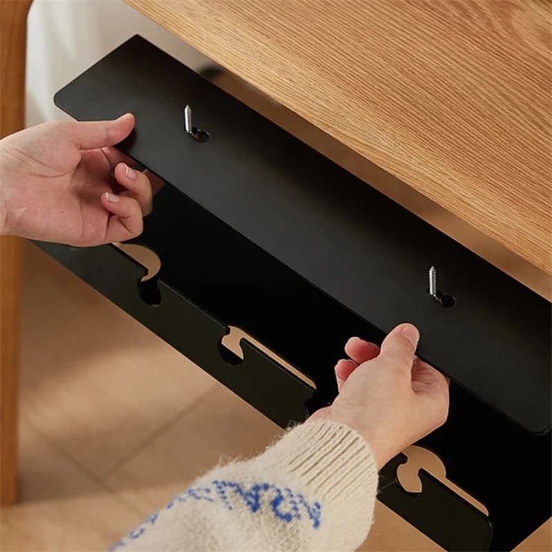 NUOVO* Organizzatore Cavi Sotto Scrivania con Morsetto, Porta Cavi e Multipresa, Senza Foratura, Robusto e Spazioso