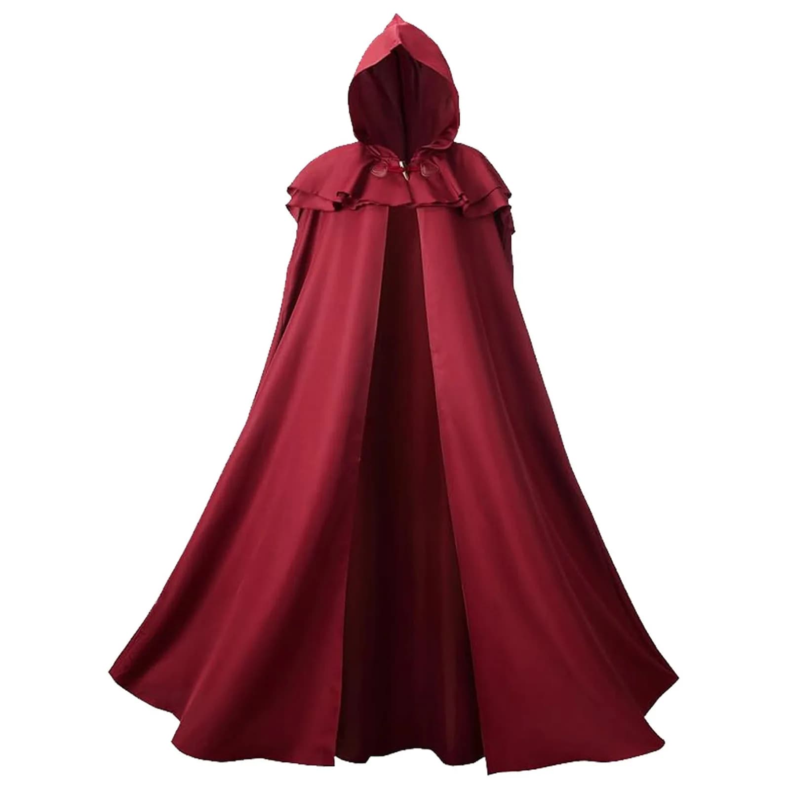 Halloween Women's Cape Party Costume Medieval Women Vampire Witch Cosplay Costume Hooded Cloak Witch Robe Loose Jackets Coat