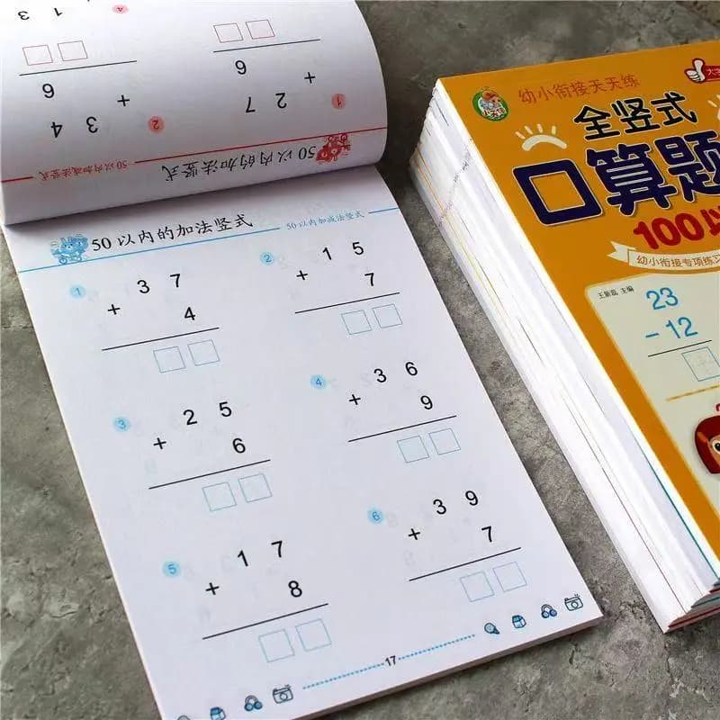 Addizione e sottrazione entro 100 quaderni di esercizi di matematica Libro di formazione per la scuola primaria Quaderni di esercizi di aritmetica
