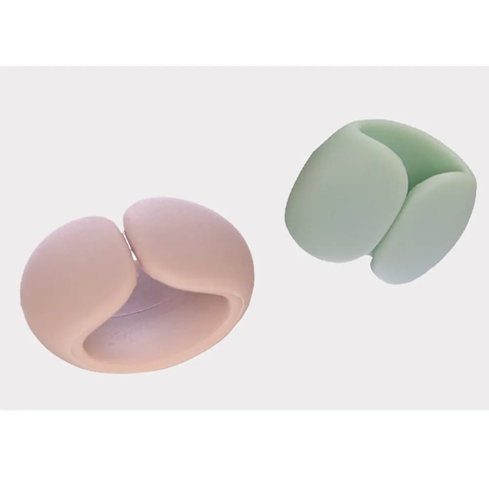 Organizzatore per Cavi Dati, 4 Pezzi, Avvolgicavo per Auricolari, Clip per Cavi USB, Riutilizzabile, Flessibile, Portatile, Gestione Cavi per Viaggi