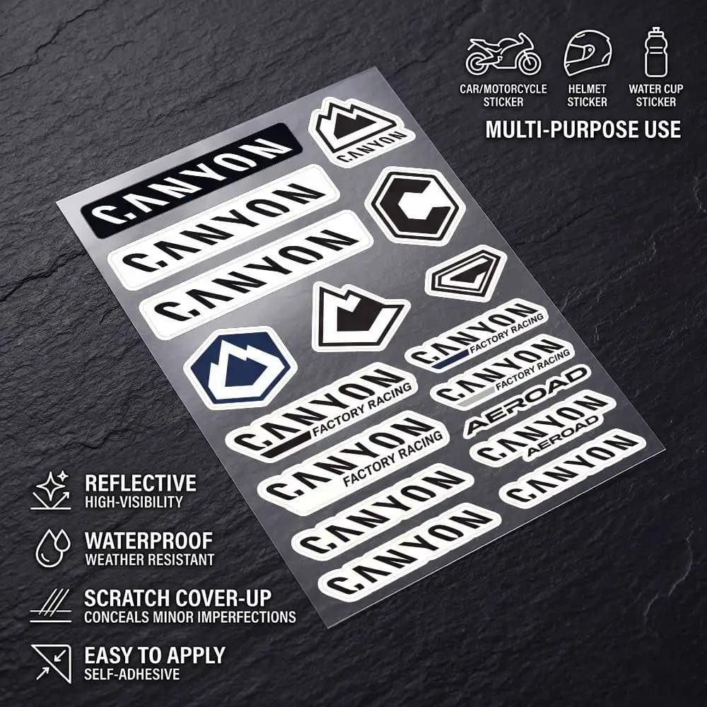 C-Canyon-n Safety Reflective Waterproof Auto Decal Scratch Cover Stickers Universal For Bike Helmet Mug Refrigerator