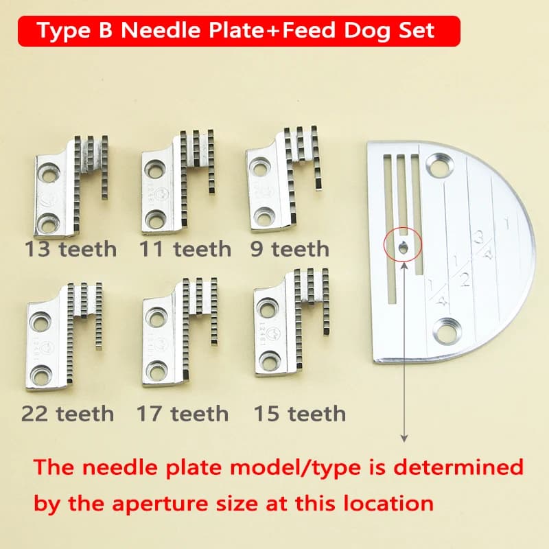 JACK Tipo B Piastra ad ago a 3 file e set di mangime per cani per macchina a punto annodato computerizzata, parti universali per macchine da cucire industriali