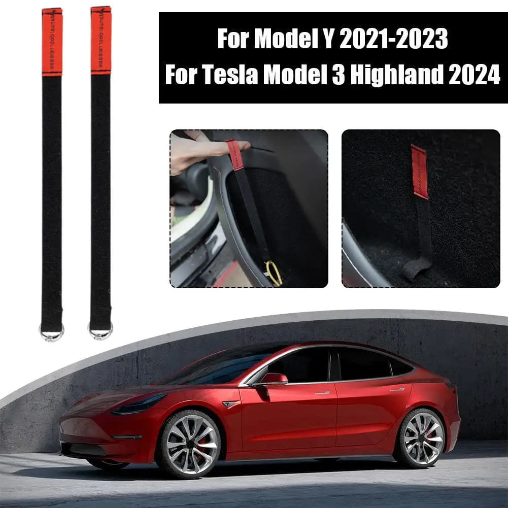 For Tesla Model Y 2021-2023 Rear Door Emergency Safety Waist Pull For Tesla Model3 Highland 2024 Emergency Handle Car Accessories