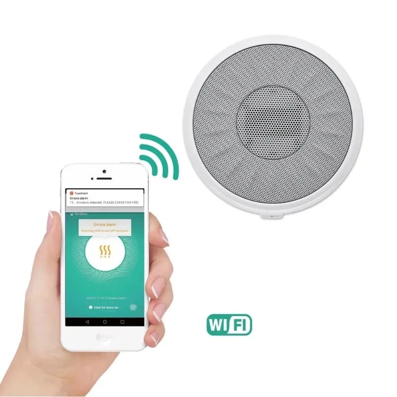 WiFi Multi-Function Detector Vape Smoke Noise PM2.5 Temperature Humidity CO2 Monitor Sensor Device for Home Safety