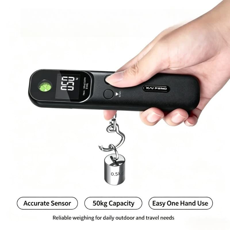 LCD Digital Luggage Scale 50kg Portable Electronic Hanging Scale for Suitcase Travel Pocket Precision Weighing Tool