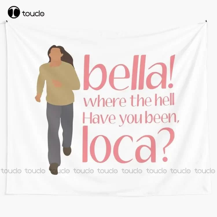 New Bella Where Have You Been Loca Tapestry Green Tapestry Tapestry Wall Hanging For Living Room Bedroom Dorm Room Home Decor