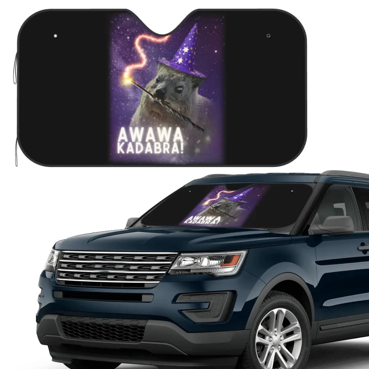 Awawa Kadabra Rock Hyrax Wizard Parasole Parabrezza Parabrezza anteriore per auto Finestra Visiera parasole Accessori Coperture