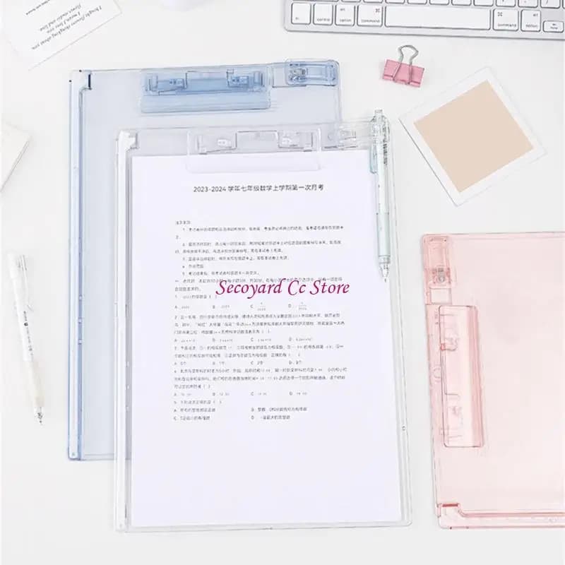 Organizzatori file appunti dimensioni standar n3uc 12.8x9in per scrivania in piedi bordo scrittura con clip penna