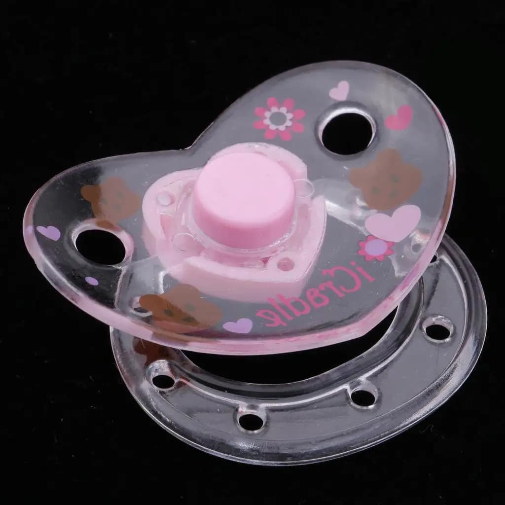 Bella cartoon ciuccio rinato ciuccio magnetico accessori giocattolo rosa accessori per bambini rinati per regalo di compleanno per bambini