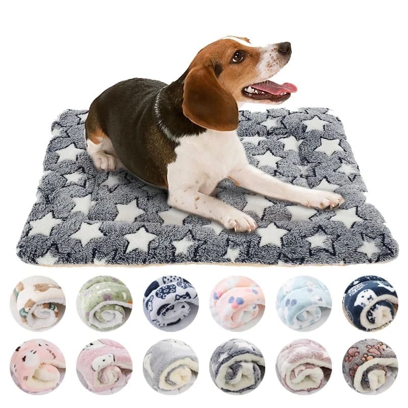 Tappetino in flanella per animali domestici, cuccia per cani, lettino per gatti, cuccia per cuccioli, divano per cani, grazioso materasso, cuscino per cani di piccola e grande taglia, coperta per l'inverno