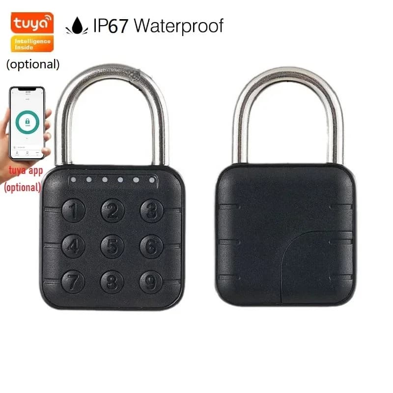 EGFirtor Tuya Smart Home Lucchetto digitale biometrico IP67 Impermeabile Smart Door Lock Serratura dell'armadio Palestra Guardaroba Porta Blocco password