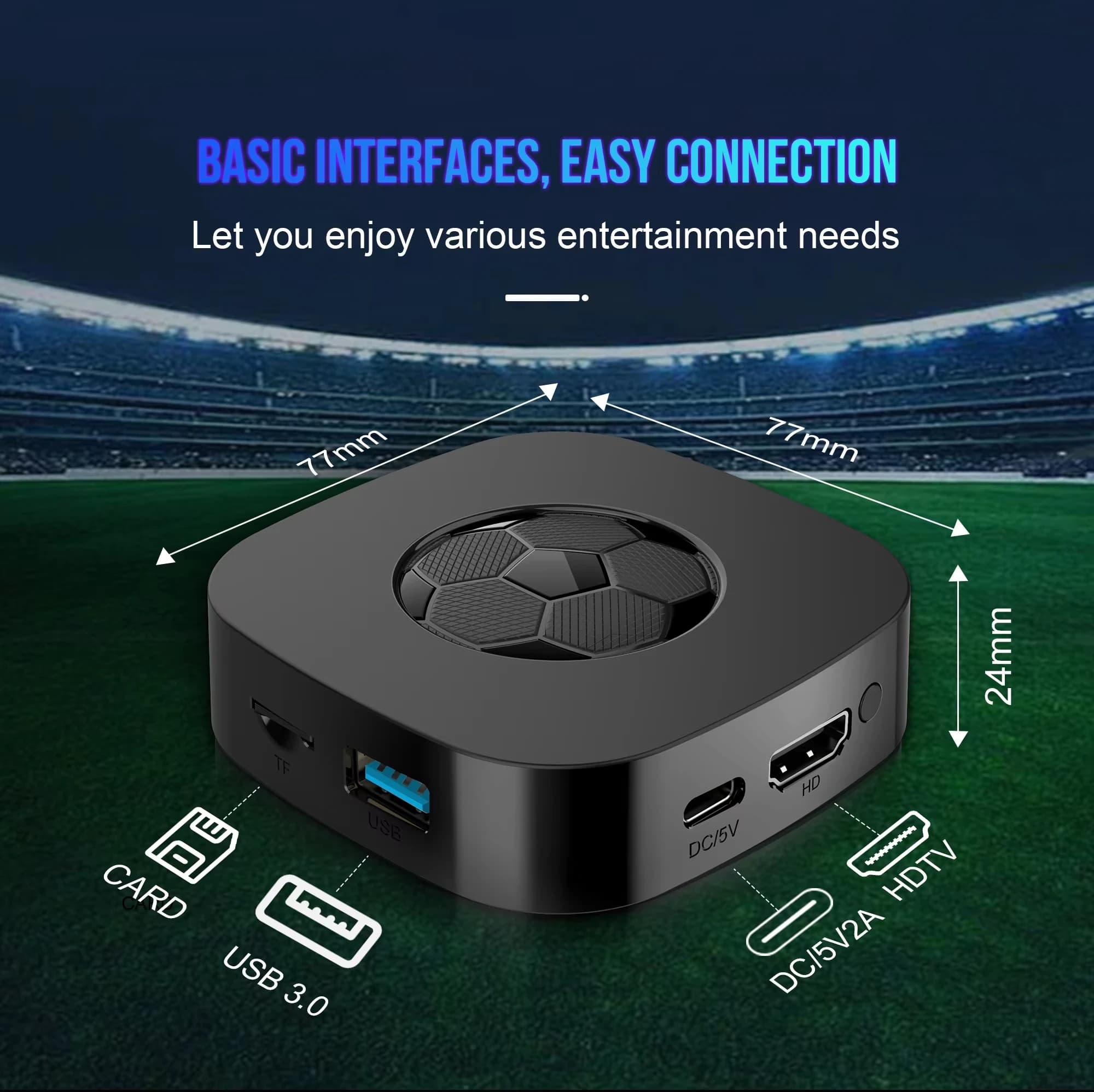 Mortal T1+ RK3518 4K Streaming Media Player, Android 16 Smart TV Box with WiFi 6, BT5.4 Voice Control, Home Theater Set Top Box