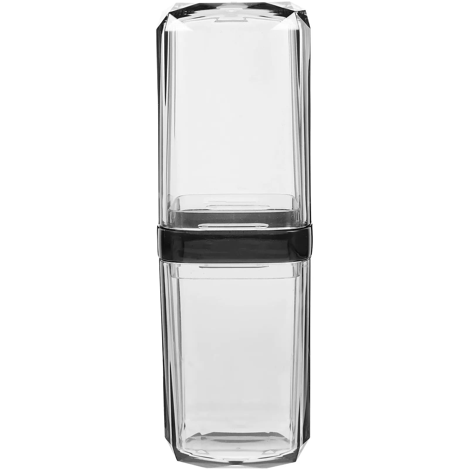 Robust travel container for electric brushes, toothpaste box, compact and portable bathroom organizer, smooth