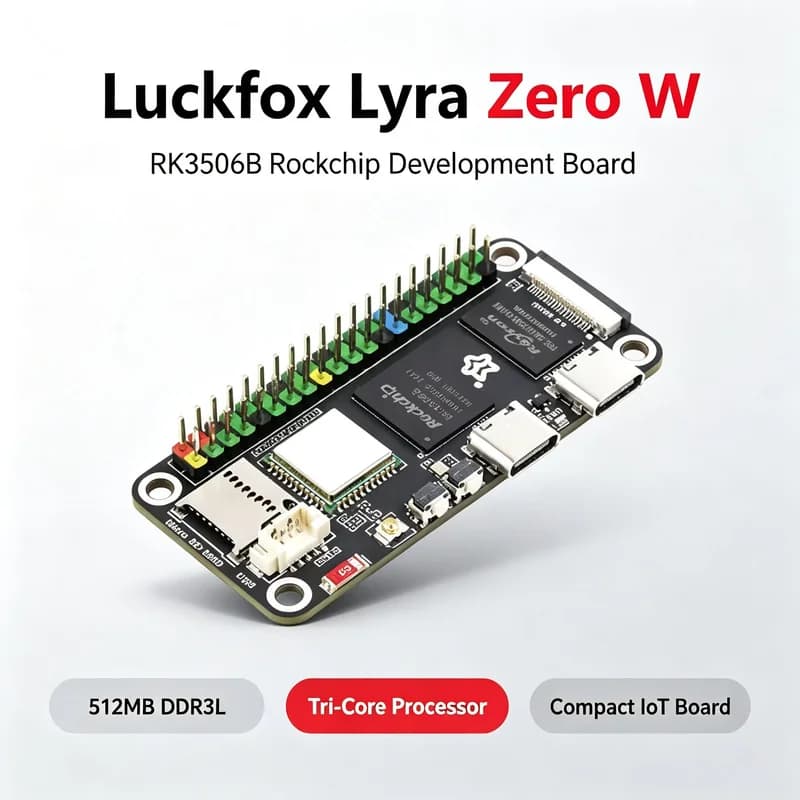 Lyra Zero Linux Development Board RK3506B Rockchip 512MB MIPI/Display Size Compatible With Raspberry Pi Zero