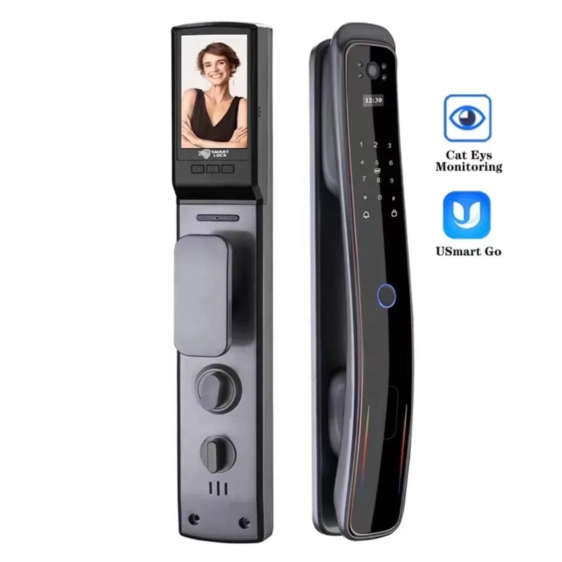 2026 OEM usmart go Allarme touch biometrico per impronte digitali Serratura elettronica intelligente con fotocamera e