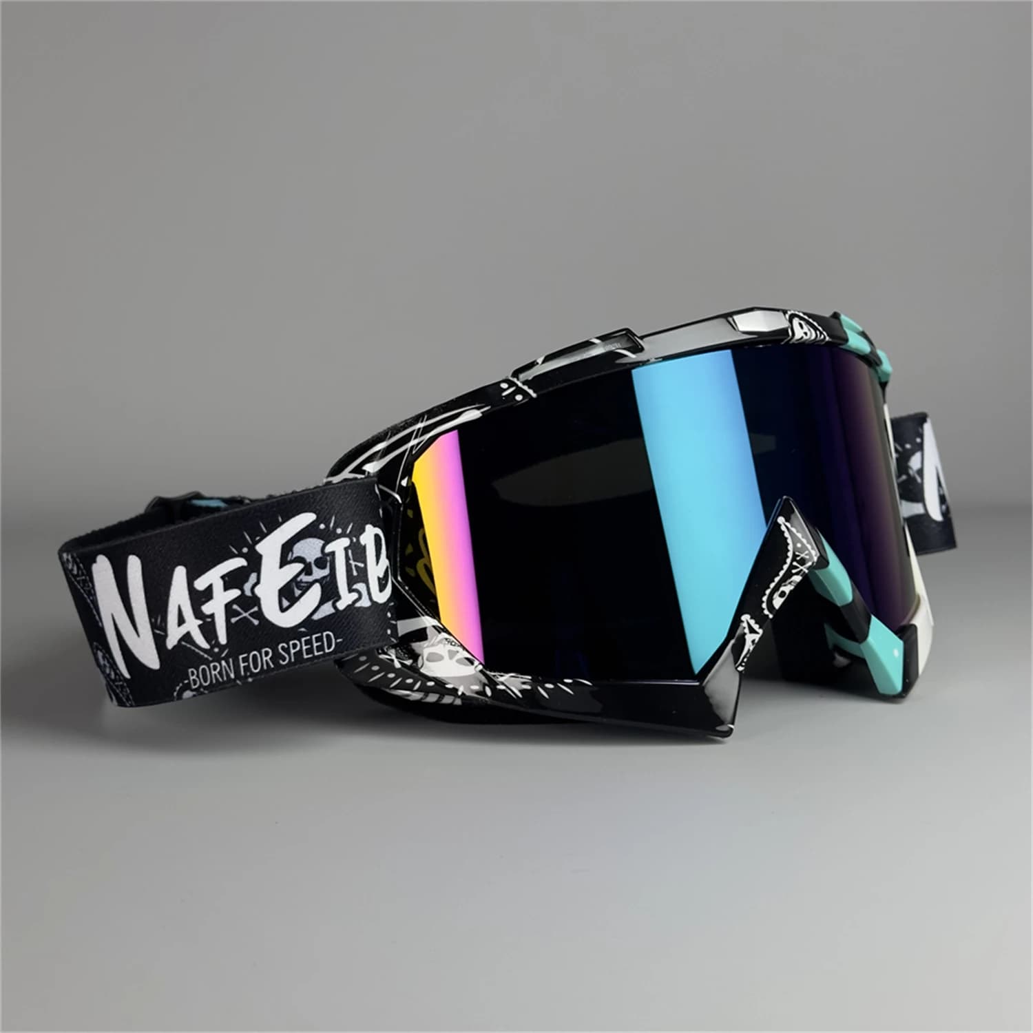 NAFEIB off-road motorcycle goggles, skiing windproof goggles, men's and women's universal cycling helmets, glasses