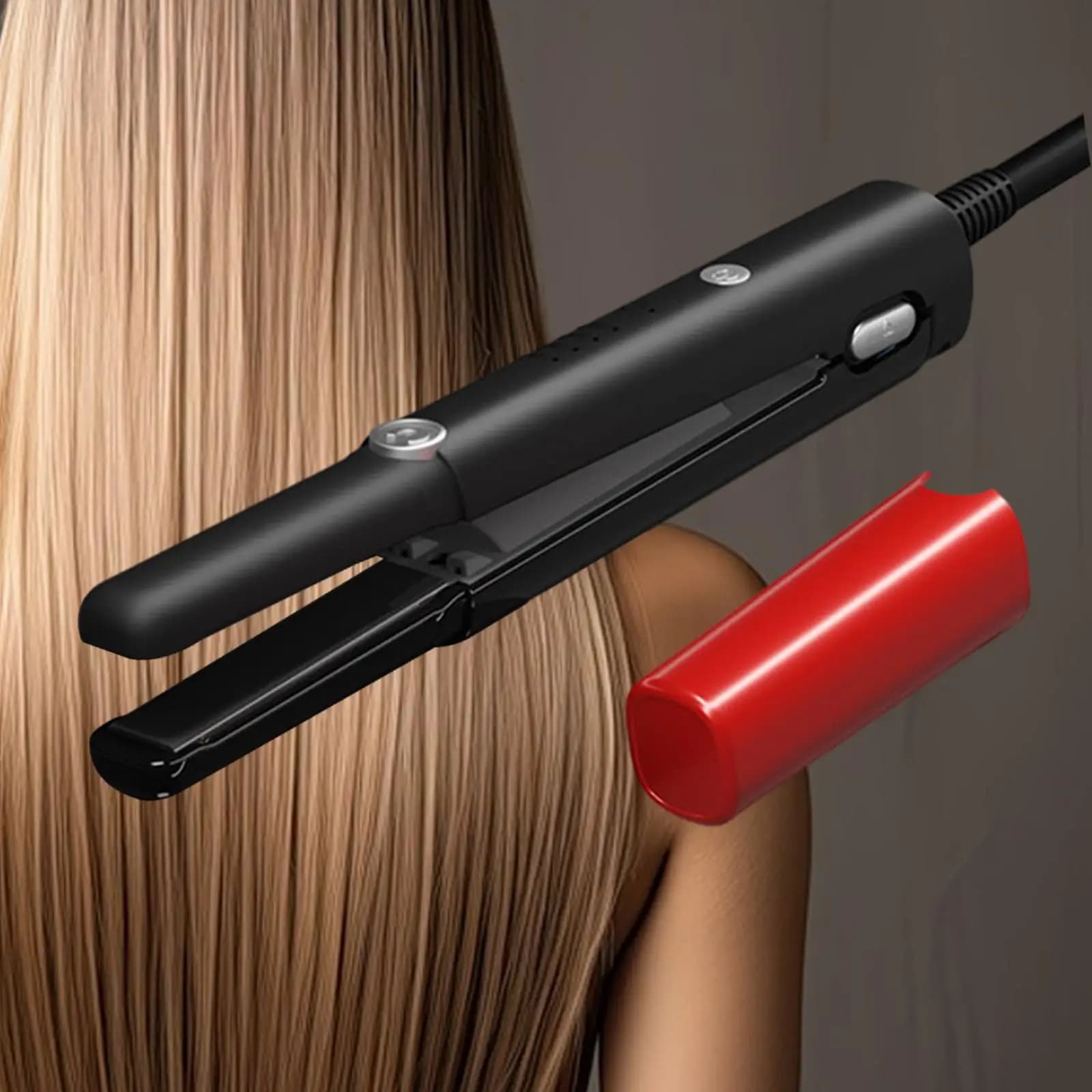 Piastra per Capelli Professionale 3D in Porcellana con Temperatura Regolabile, Strumento di Styling per Donne, Ideale per Viaggi