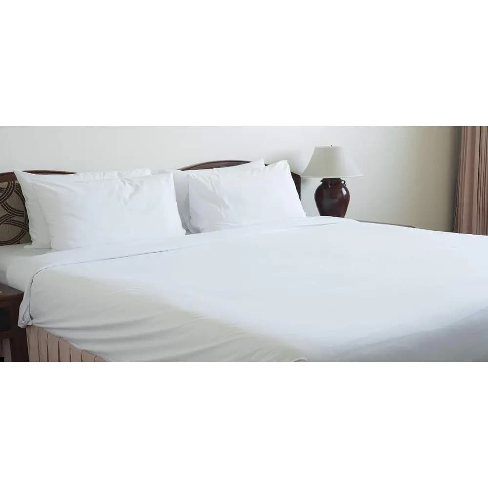 Lenzuola Piatte Gemelle Bianche T130 66x104 Pollici 48 Pezzi per Hotel, B&B, Condomini, Affitti, Casa, Ospedali, Chiese, Pensionati
