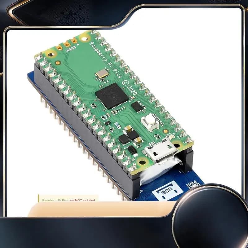 UPS Waveshare B module for Raspberry Pi Pico card, power monitoring battery without interruption via I2C bus, stackable design