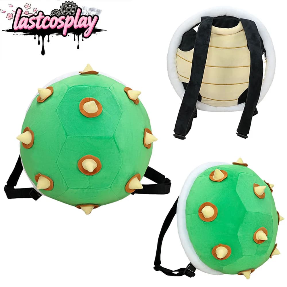 Borsa Cosplay Bowser Jr, Zaino Tartaruga dei Cartoni Animati, Borsa a Tracolla per Scuola, Accessori per Costume di Halloween e Carnevale
