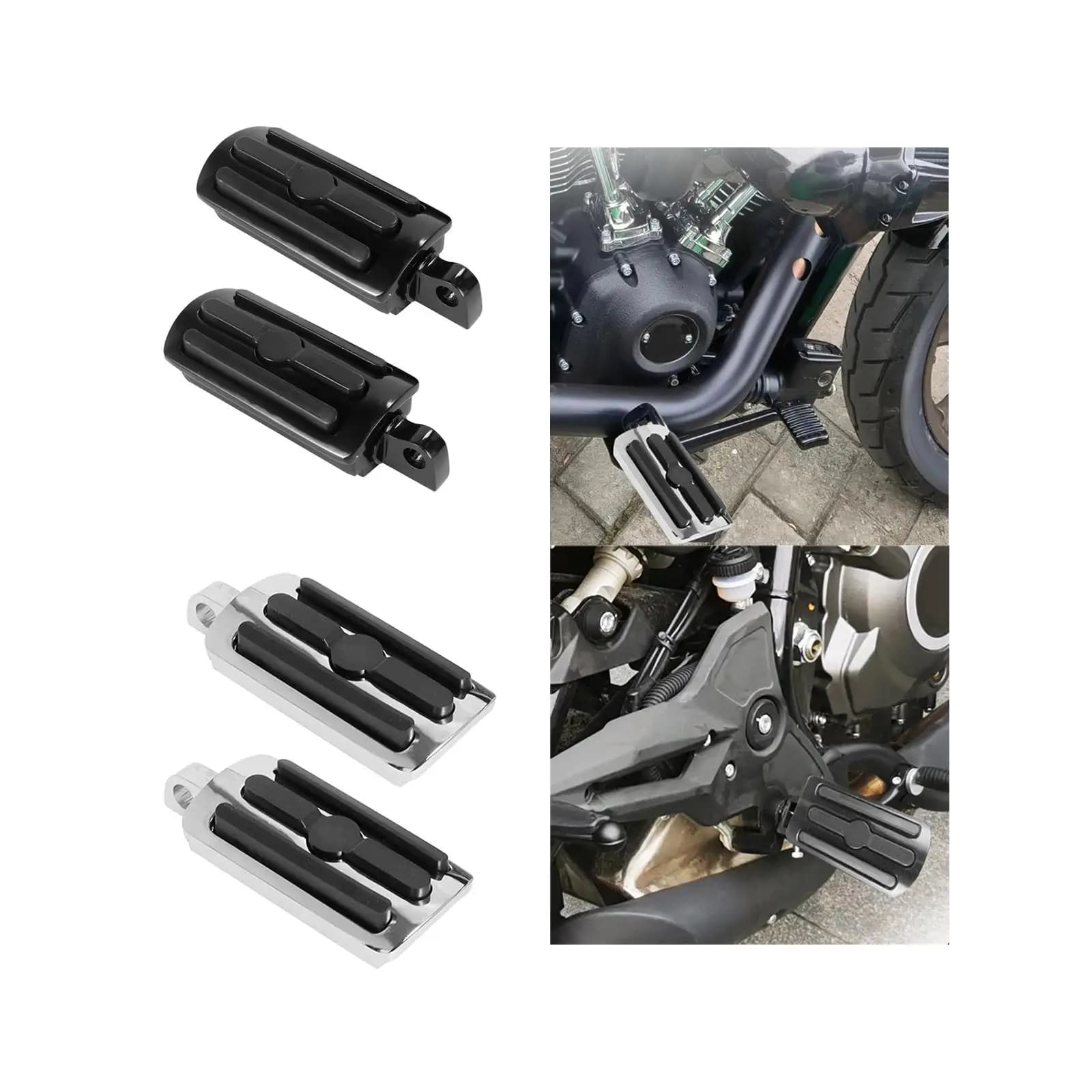 2x Pedane per moto Pedane Accessorio Pedale per Touring Forniture professionali di ricambio facili da installare