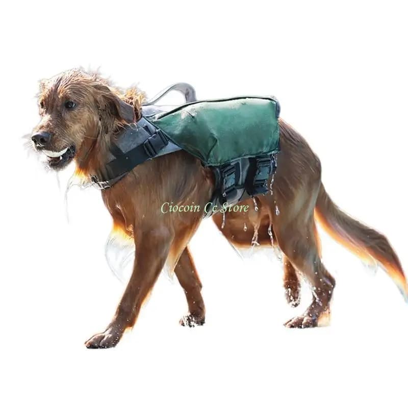 X90F Pet Life Preserver Costume da bagno Giubbotto salvataggio per cani Giubbotto galleggiamento con cintura regolabile