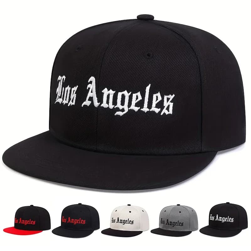 Los Angeles Hip Hop Baseball Hat Adjustable Cotton for Men and Women, Casual Snapback for Adults