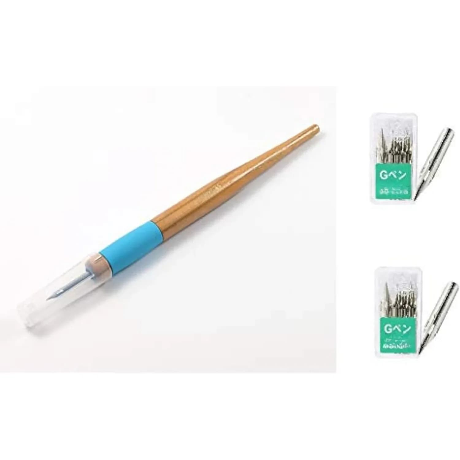 Comic pen holder (T-40) + Zebra Comic G model chrome pen 10 pennines (PG-6C-CK) x2 set