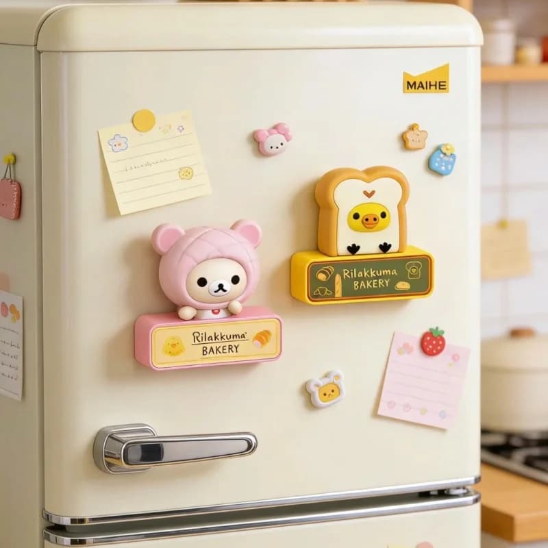 Rilakkuma Originale Blind Box Serie Pane, Magnete da Frigorifero, Mystery Box, Luce Notturna, Giocattoli Regalo Magnetici