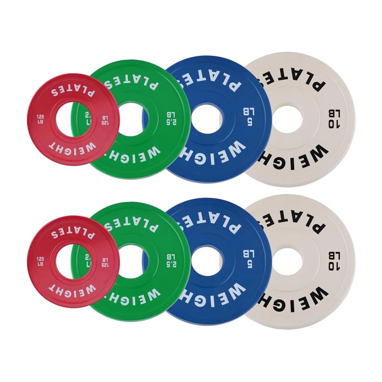 2PCS Change Weight Plates 1.25LB 2.5LB 5LB 10LB Fractional Plate Bearings for Lifting Weights Steel Insert Strength Training