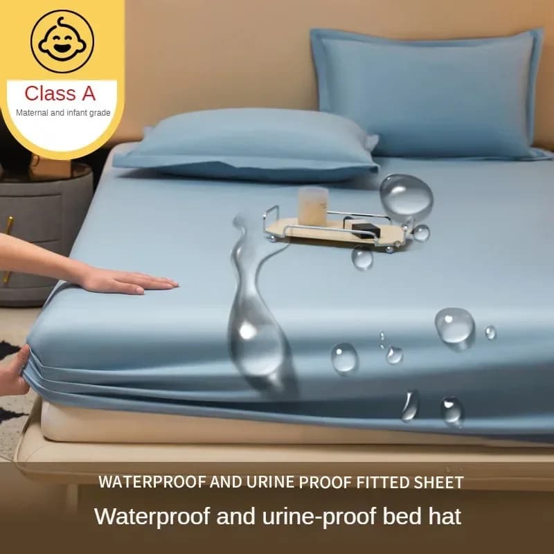 Waterproof bedsheet, bedspread, single piece urine proof and breathable mattress, dustproof cover, mat without pillowcase