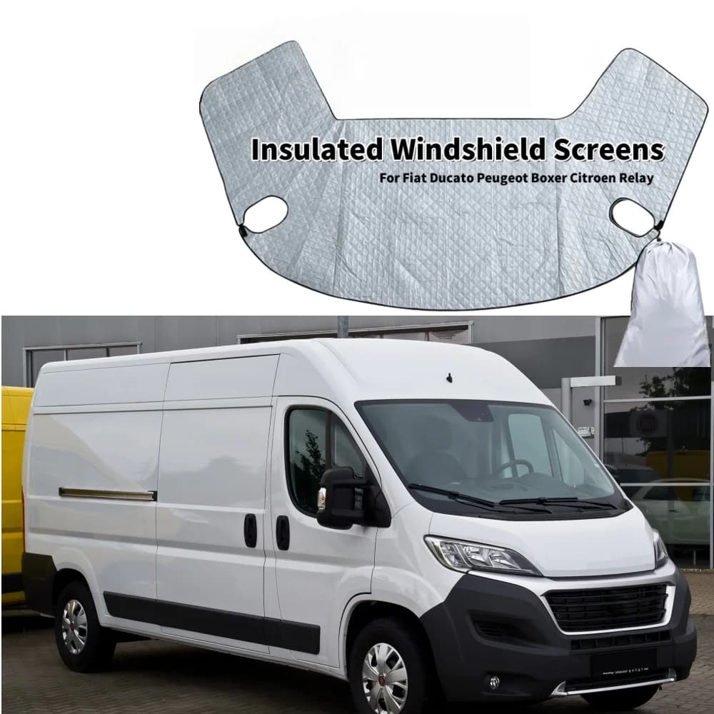 RV Parabrezza Parasole Finestra Laterale Parasole Parabrezza Termico Copertura Dello Schermo Per Fiat Ducato Peugeot Boxer Citroen Relè