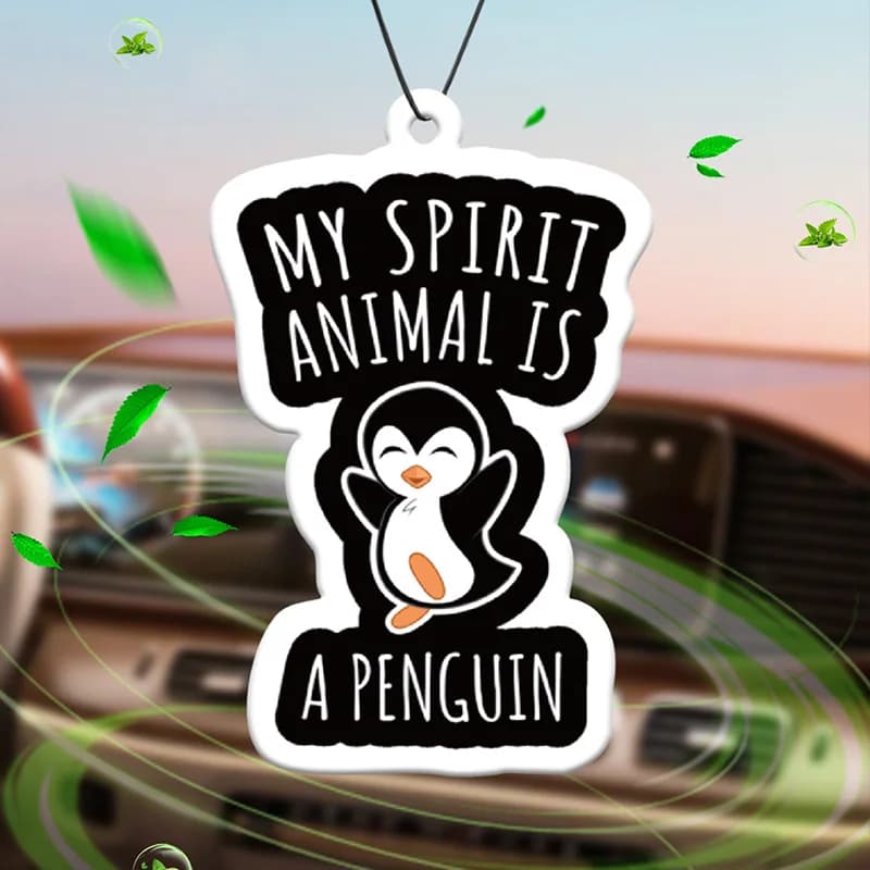 Perfume Penguin Special Edition (4711 Special Edition, Classic for Men and Women) Perfume for Auto Unisex and Deodorant for Non-Toxic Environments | Natural Essential Oils and Aromatherapy Pastillas (Noroali/Pompelmo/Cedro) | Suspended Type and Usable As Clip for Ventilation | Long-Term fragrance for 60-90 Days | Design of Animation Cartoon | Equality at the counter.