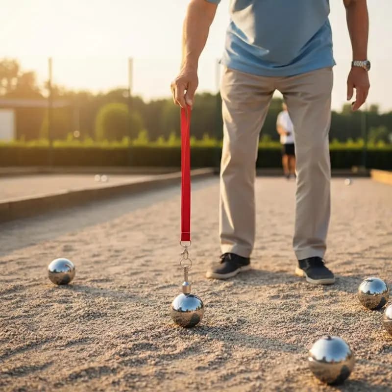 (BF06)Magnetic Ball Throwing Picker Portable Bocce Ball Picker Recycling Device For Lawns Outdoor Activity, Home Sports Party
