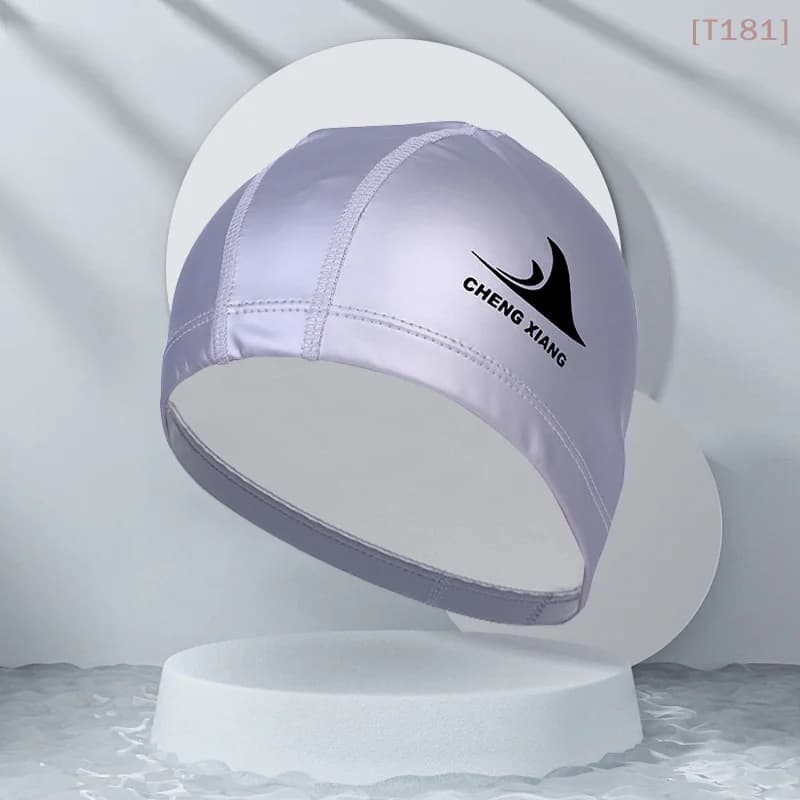 Waterproof fabric that protects the ears, long hair pool hat, shark-shaped swimming hat, high elasticity, flexible and durable, for man and woman