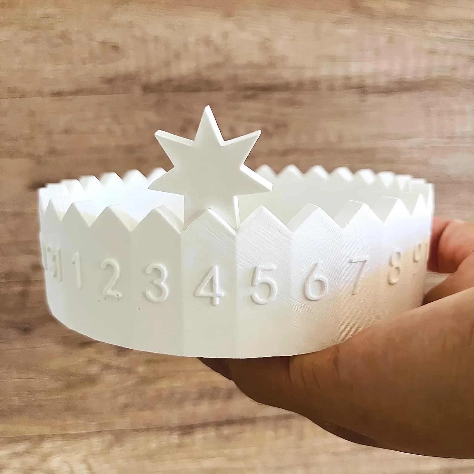 1 set di stampi in silicone per calendario dell'Avvento: portacandele per conto alla rovescia e decorazioni in gesso, forniture artigianali fai-da-te per l'atmosfera festosa della casa
