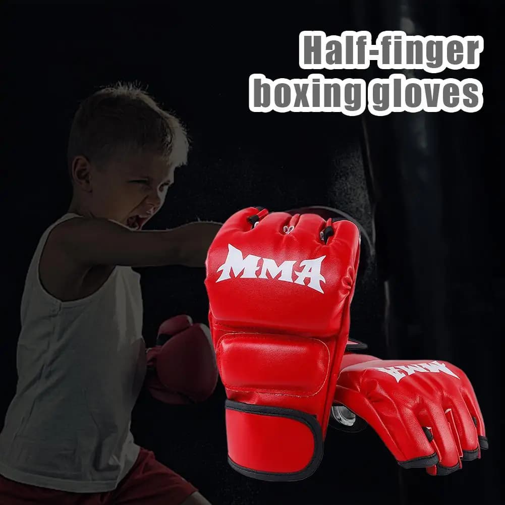 Boxing Gloves half fingers Boxing Gloves Boxing Gloves half fingers Sanda thick adult gloves Boxing bags Sand bags Fighting