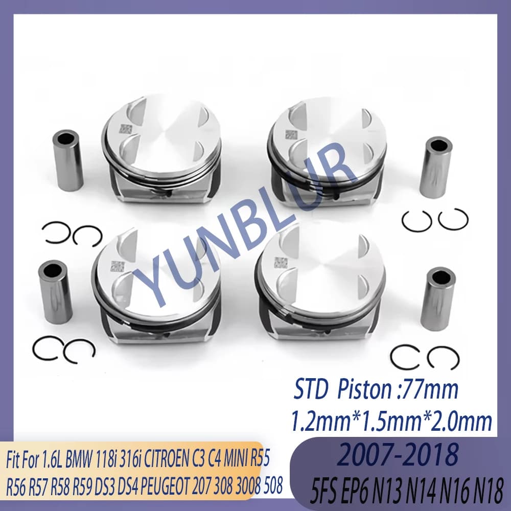 STD Motore Pistone e Anello Kit Fit 1.6 L 5FS EP6 N13 N14 N16 N18 Gas 07-18 Per BMW 118i 316i CITROEN C3 C4 MINI PEUGEOT 308 508