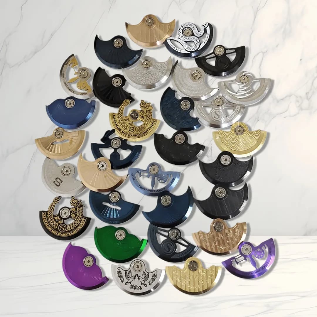Rotore a martello automatico NH35 NH36 per movimenti NH34 NH38 NH39 7S26 7S36 4R35 4R36 6R, peso a pendolo, ricambi per orologi meccanici